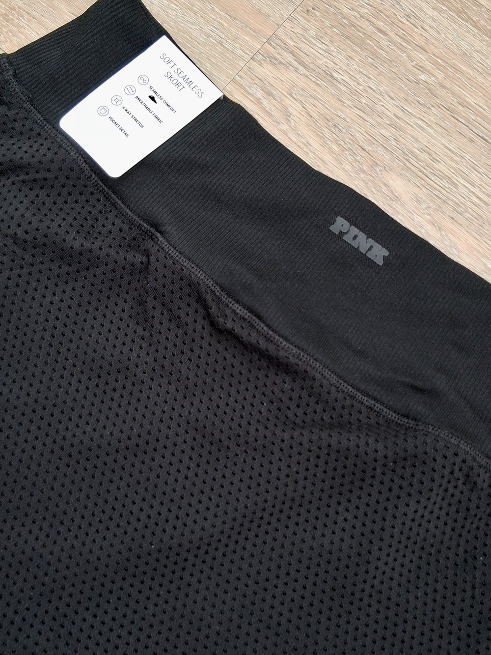 PINK Victoria's Secret Black Soft Seamless Skort - Picture 4 of 8